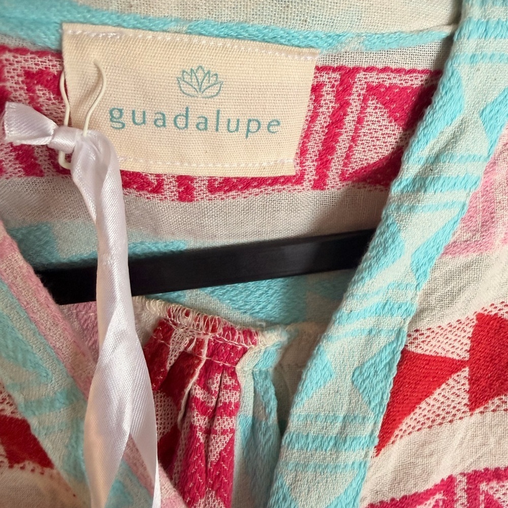 Quadalupe design Catalina Short Dress Pink/Blue size L - Picture 4 of 6